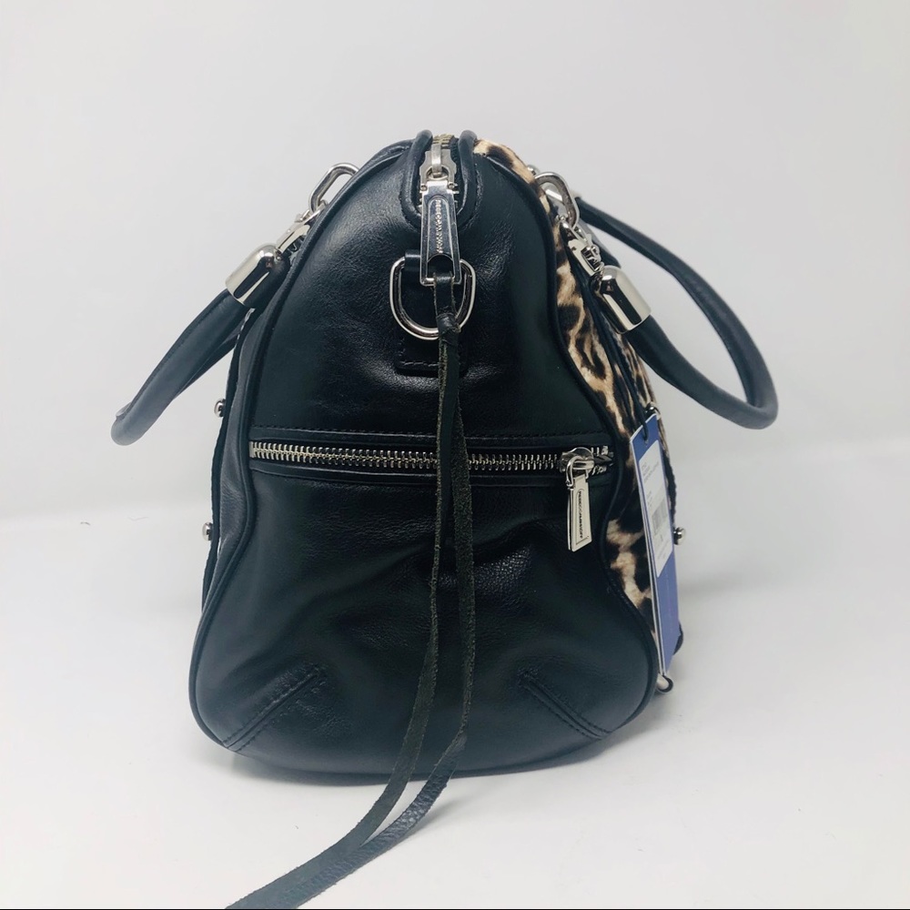 REBECCA MINKOFF SNOW LEOPARD CUPID SATCHEL - Picture 5 of 8